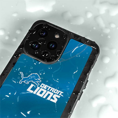 NFL Detroit Lions Team Jersey iPhone 15 Pro Waterproof Case